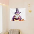 thumbnail image 3 of Hirioo Halloween Gnome With Pumpkins Print Tapestry Lightweight Fabric for Bedroom Aesthetic Home Wall Dorm Décor Living Room Decor 29x37 Inch, 3 of 8