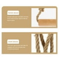 thumbnail image 3 of NIAIZEK Wood Rope Toilet Paper Holder Wall Mount Khaki Rustic Style Roll Paper Holder for Home, 3 of 4