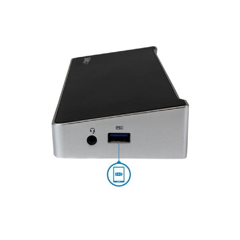 Triple-4K Monitor USB-C Docking Station for Laptops - 60W USB Power Delivery