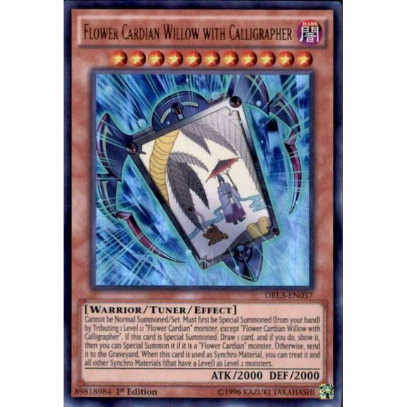 Flower Cardian Willow with Calligrapher DRL3-EN037 Yu-Gi-Oh