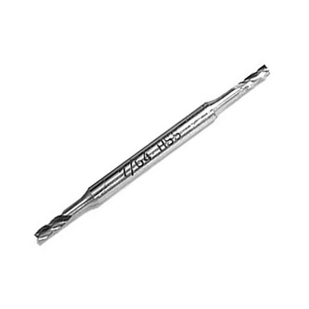 UPC: 0887861159838 | 1/8 X 3/16 Shank HSS 4 Flute Double End Long End Mill Qualtech DWCF104