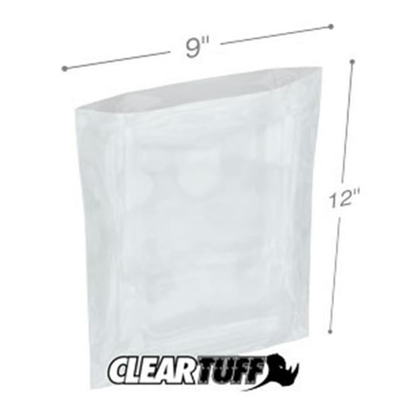 International Plastics PB60912 9 x 12 in. Clear Poly Bags, 0.006 Gauge - Case of 500