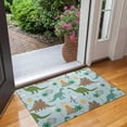 thumbnail image 2 of Dinosaurs Volcano Light Blue Pattern Door Rugs,Washable Non Slip Door Mats Indoor,Decorative Door Mats,Entry Mat Indoor for Entrance,Bedroom,Kitchen,Bathroom,17"x30", 2 of 6