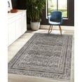 thumbnail image 4 of Leaves Area Rug with Non-Slip Backing, Dark Neutral Colored Botanical Design of Delicate Branches and Rectangular Frames, Quality Carpet for Bedroom and Room, 6.6' X 9.6', Taupe Grey, by Ambesonne, 4 of 6