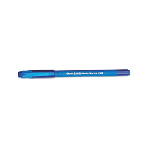 FlexGrip Ultra Stick Ballpoint Pen Medium 1mm, Blue Ink/Barrel, Dozen