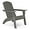 Grey, variant on Flats & Castles Ellie Outdoor HDPE Weather Resistant Modern Adirondack Chair (Black)