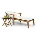 thumbnail image 5 of Gymax Set Of 4 Outdoor Chaise Lounge Chair Set w/ Armrests & 4-Level Backrest for Poolside, 5 of 9