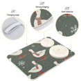 thumbnail image 3 of Yayeee Dish Drying Mat for Kitchen Counter 16"x18" Microfiber Absorbent Pad, Winter Goose, 3 of 7
