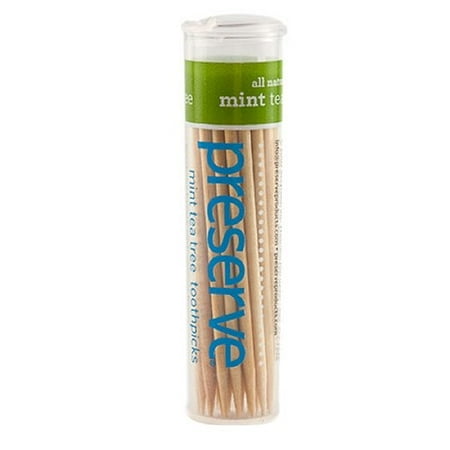 - Preserve Flavored Toothpicks Mint Tea Tree - 35 Pieces - Case of 24