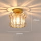 thumbnail image 5 of Lámpara de techo industrial de cristal, exquisita lámpara decorativa sencilla para casquillo E27 Oro, 5 of 9