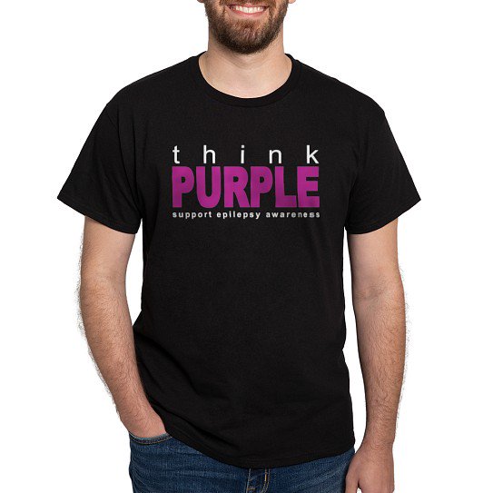 CafePress - Think Purple: Epilepsy Dark T Shirt - Men's Classic Cotton T-Shirts