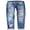 A Sky Blue-7552-704, variant on Women's Loose Boyfriend Jeans Stretchy Ripped Distressed Denim Pants with Graphic Patchwork Designs Mom Jeans
