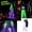 A002- B, variant on Light Up Halloween Witch Decoration with Fiber Optic Ghost Lantern, Purple and Green, for Outdoor Yard and Lawn, Halloween Stake Light Decoration