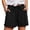 Black, variant on Bloomae Sweat Shorts for Women Lightweight Casual Summer Drawstring for Gym Lounge Workout Short Pants Loose Fit Elastic High Waist Comfy Beach Vacation Wide Leg Shorts with Pockets
