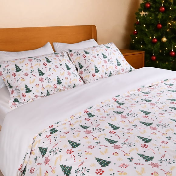 Gogreen Funda Nórdica Individual de Lujo 100% Algodón Floral, Suave y Transpirable, 2 Juegos de Cama Dobles, Funda Nórdica Cómoda con Patrón Individual, con Cierre de Cierre, Incluye 1 Funda de Almohada, 1 Funda Nórdica