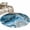 Blue, variant on Round Area Rugs Collection 3 Ft, Blue Gold Marble Non-Slip Residential Carpet, Modern Abstract Geometric Gradient Indoor Crawling Mats Doormat Runner Rugs Play Mat for Bedroom