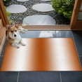 thumbnail image 4 of Burnt Orange Ombre 2x3 Door Mat Rug, Abstract Art Modern Orange Gradient Non-Skid Rubber Backing Large Rectangle Rugs - Living Room Bedroom Home Office, Indoor Floor Mat Carpets Washable Rug, 4 of 9