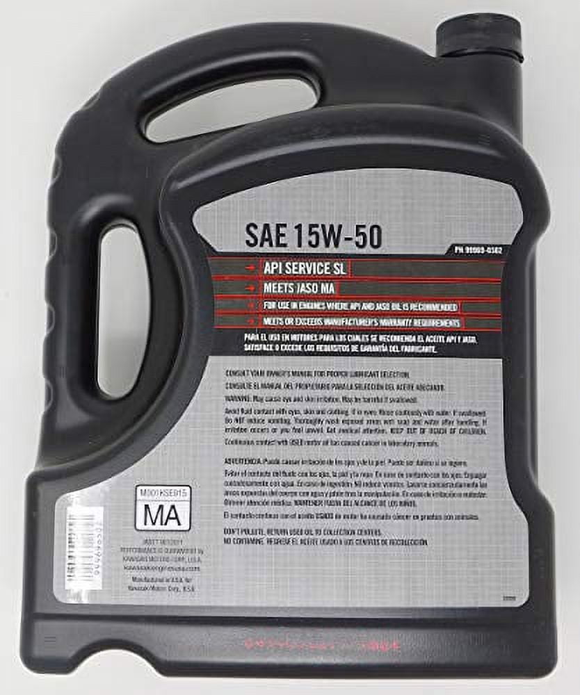 Kawasaki 99969-6502 K-Tech SAE 15W-50 Synthetic 4-Cycle Engine Oil