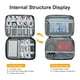 thumbnail image 3 of Bolsa organizadora de cables Miloocul de piel impermeable negra, 3 of 6