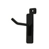 SSWBasics Slatwall Accessories: 2" Black Slatwall Hooks 25 Count - Premium Slat Wall Accessory for Organized Display