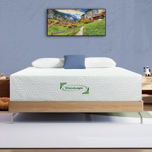 ViscoLogic Canadian Oasis 12 Inch King Mattress in a Box, Firm Feel Cool Sleep Supportive & Pressure Relief. CertiPUR-US® Certified Foam