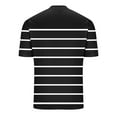 thumbnail image 3 of Maean Mens Short Sleeve Tops Striped Crew Neck Shirts 2025 Summer Trendy Tee for Men Tshirts Clothes, 3 of 5