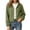 Army Green, variant on Edvintorg Womens Jacket Cotton and Linen Long Sleeve Casual Coat Lightweight Hooded Button Down Outerwear with Pocket Clothes for Women Army Green S