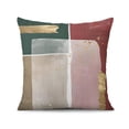 thumbnail image 2 of Brown Blue Abstract Oil Painting, Decorative Throw Pillow Covers, Set of 2, 20x20 inches, Beautiful Modern Home Art Decor for Couch, Sofa, Bedroom, Living Room, 2 of 7