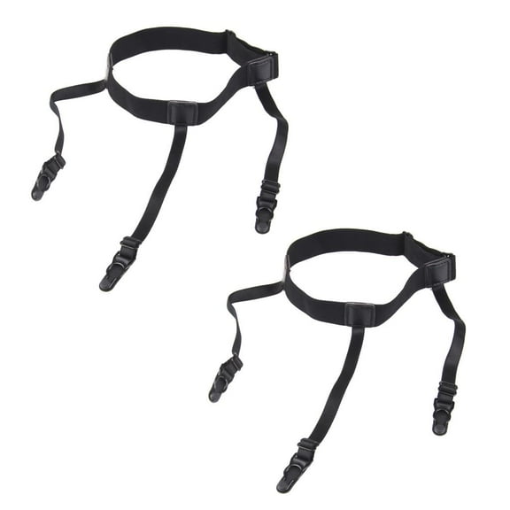 Yunhgft 2Pcs Punk Men Women Gentleman Leg Thigh Elastic Garter Belt Suspender Shirt
