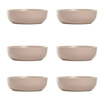 10 Strawberry Street Wazee Matte Coupe Dinnerware, Bowl, Mineral Blue, Set of 6