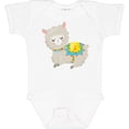 thumbnail image 3 of Inktastic Cute Llama with Colorful Blanket Boys or Girls Baby Bodysuit, 3 of 5