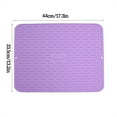 thumbnail image 6 of Worallymy Silicone Draining Mat Multi-function Water-proof Cup Saucer Tableware Dish Water Filter Pad, 6 of 6