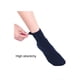 thumbnail image 5 of Calcetines de Nailon Transparente con puños Elásticos uxcell 2 Pares Azul marino M, 5 of 7