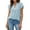 Sky Blue, variant on Blouses for Women Dressy V Neck Ruffle Sleeve Summer Tops Casual Flowy Shirts