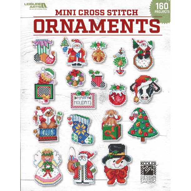 Leisure Arts Mini Cross Stitch Ornaments Cross stitch pattern kits