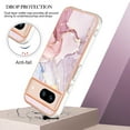 thumbnail image 3 of Feishell Marble Texture Design for Google Pixel 8a Case Support Wireless Charging Slim Glossy Shockproof Anti-Scratch Soft & Flexible Protective Phone Case for Women Girls,E, 3 of 6