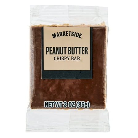 Marketside Peanut Butter Crispy Bar, 3 Ounce, Crispy, Chewy, Instant, Regular, Flexible Film Bag