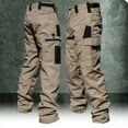 thumbnail image 4 of Wear Resistant Work Pant Man Multi-pocket Straight Cargo Trousers Outdoor Jogging Tactical Pants Spring Autumn Casual Trousers, 4 of 5