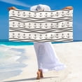 thumbnail image 5 of Sikiie Anchors and Ropes Beach Towel for Women Men, Pool Bath Beach Camping Beach Towel Adult Blanket for Travel Swim 27.5"x 55", 5 of 6