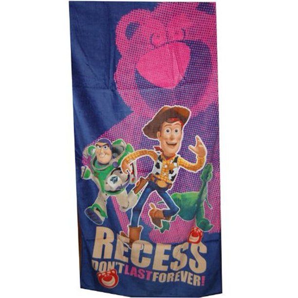 Toy Story 3 Woody Buzz Lightyear Dino - Fiber Reactive Pool/Beach/Bath Towel - Walmart.com