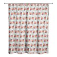 thumbnail image 2 of Creative Products Orange Floral Pattern 71x74 Shower Curtain, 2 of 2