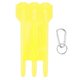 thumbnail image 1 of Universal Portable Dart Box ABS Case 3 Storage Compartments with Aluminum Alloy Hanging Buckle Yellow, 1 of 4