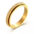 thumbnail image 3 of Rainbow/Gold/Silver/Rose Gold Band 3mm Men Womens Stainless Steel Ring Size 5-10, 3 of 8