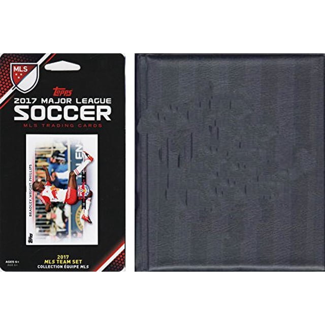C&I Collectables NYRB17 MLS New York Red Bulls sous Licence 2017 Ensemble d'Équipe Topps et Album de Rangement
