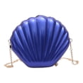 thumbnail image 1 of Bolso de hombro para mujer con cadena, monedero con cremallera, bolso de mano tipo cartera para el trabajo azul, 1 of 9