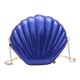 thumbnail image 1 of Bolso bandolera con forma de concha para mujer, monedero con cremallera, mini bolso cruzado de moda azul, 1 of 9
