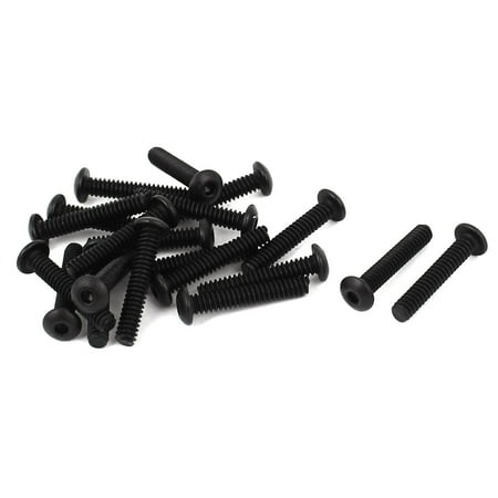 

Unique Bargains #4-40 x 5/8 UNC 10.9 Alloy Steel Hex Socket Button Head Screws Black 20 Pcs