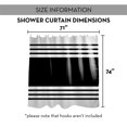 thumbnail image 7 of Creative Products Black Farmhouse Stripe 71x74 Shower Curtain, 7 of 7