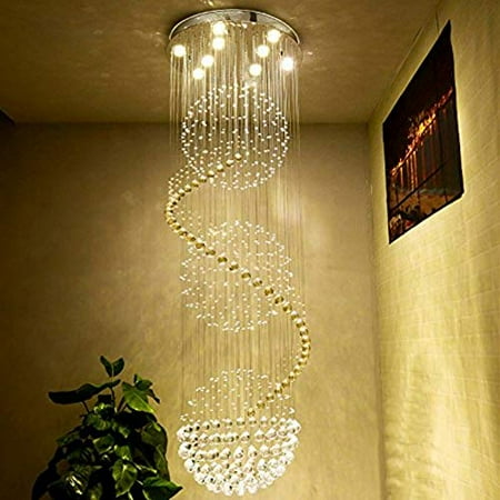 

SEFINN FOUR 9 Height 79 inch Diameter 24 inch High Ceiling Light Modern Crystal Chandelier