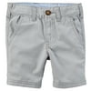 Carters Baby Clothing Outfit Boys Flat-Front Shorts Grey